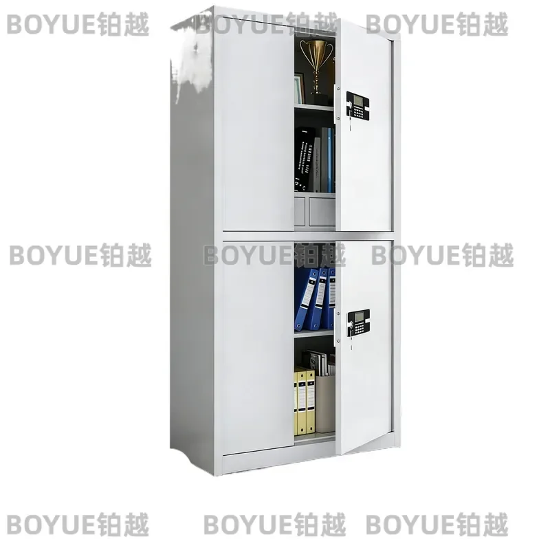 Extra Thick 1.0mm Steel Fingerprint Password File Cabinet Secure Financial Office Document Storage Locker Heavy Duty Metal