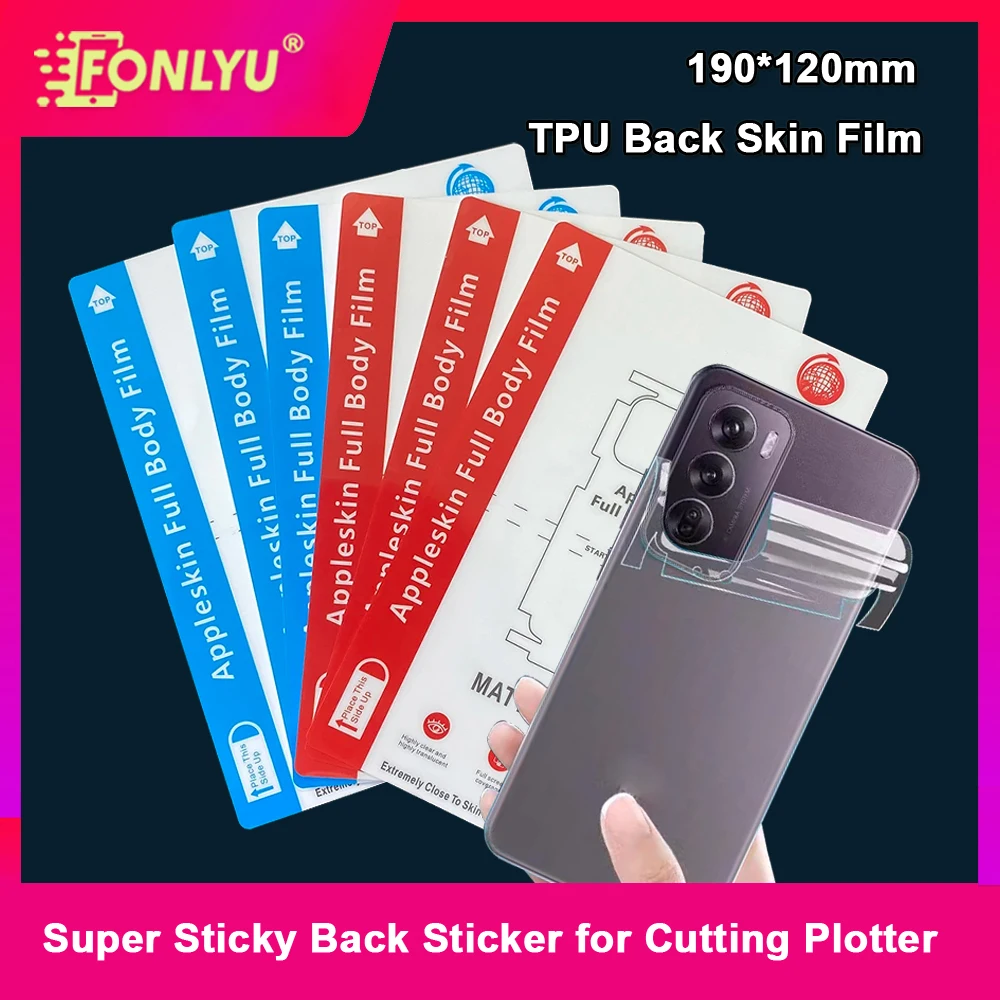 

FONLYU 50pcs Full Cover HD Back Protector Soft Hydrogel Film Skin for Hydrogel Machine Transparent Back Housing Glass Sticker