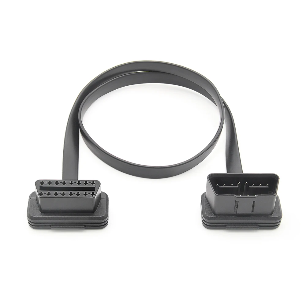 Wholesales Price Flat OBD Extension Cable Male to Female Diagnostic Adpater