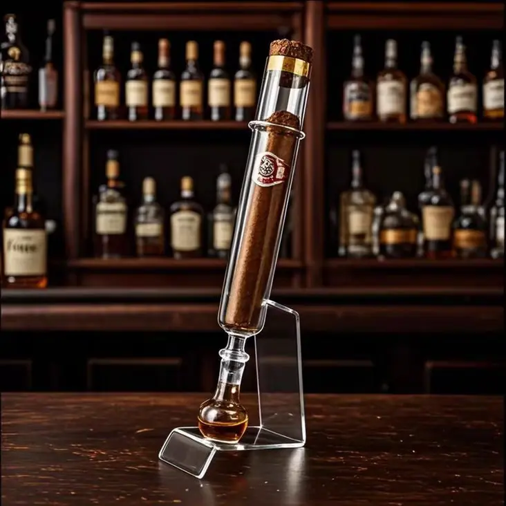 Bar whiskey glass incense tube, flavoring and curing, incense moisturizing and mellowing display set