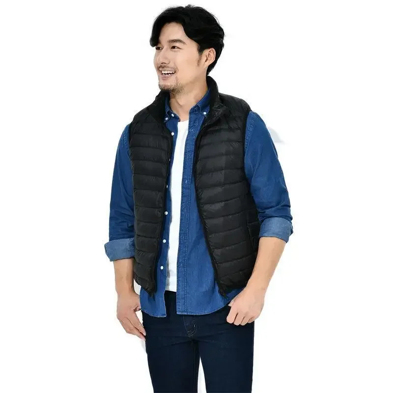 Autumn and Winter Men's Vest Down Jacket Thin Down Jacket Casual Men's Wear