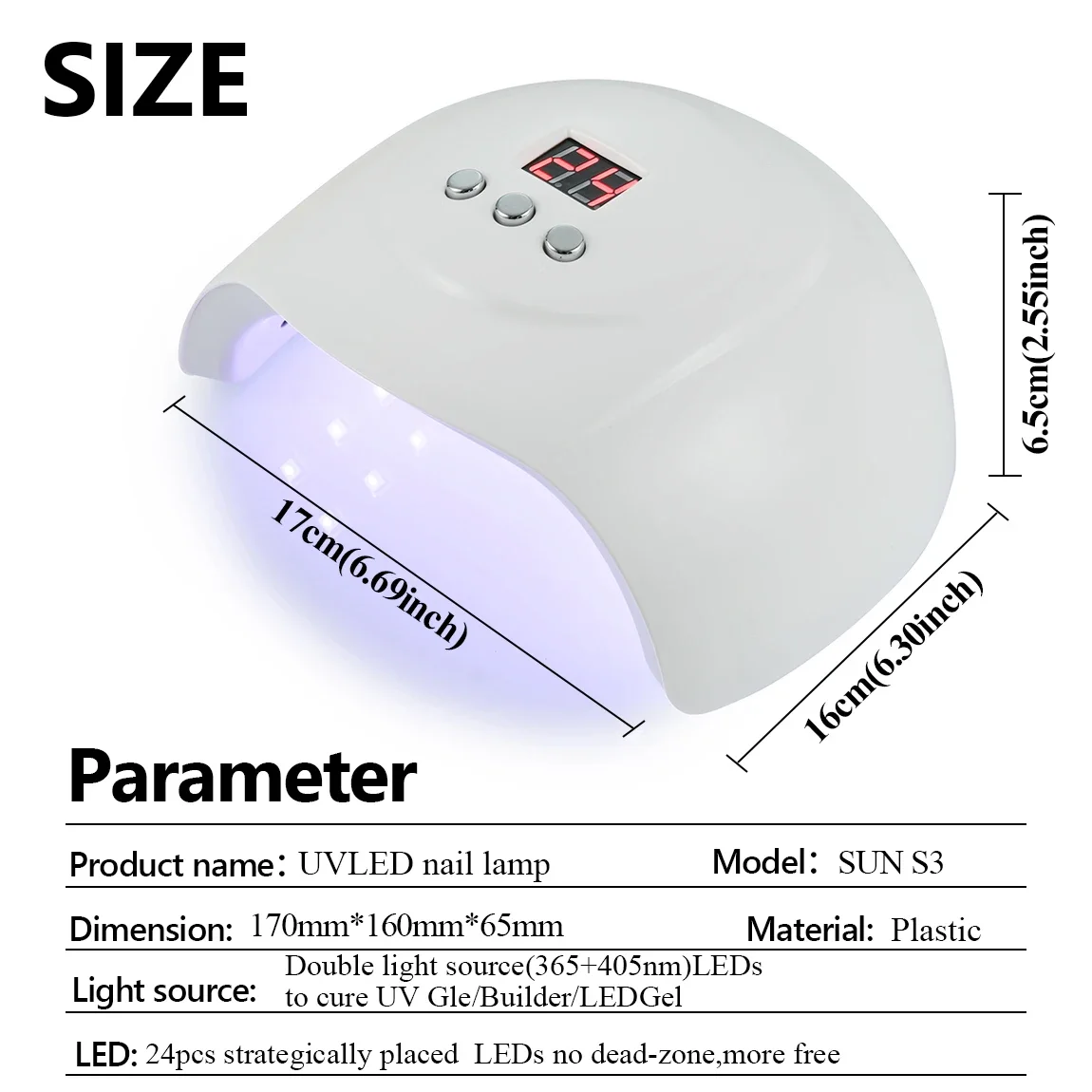 NEW Nail Dryer Machine Portable USB Cable 24LEDS UV Led Nail Lamp For Drying Curing Nail Varnishes