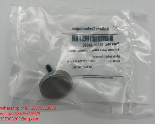 For Agilent 01018-60025 Stainless Steel Solvent Filter Head New Unwrapped