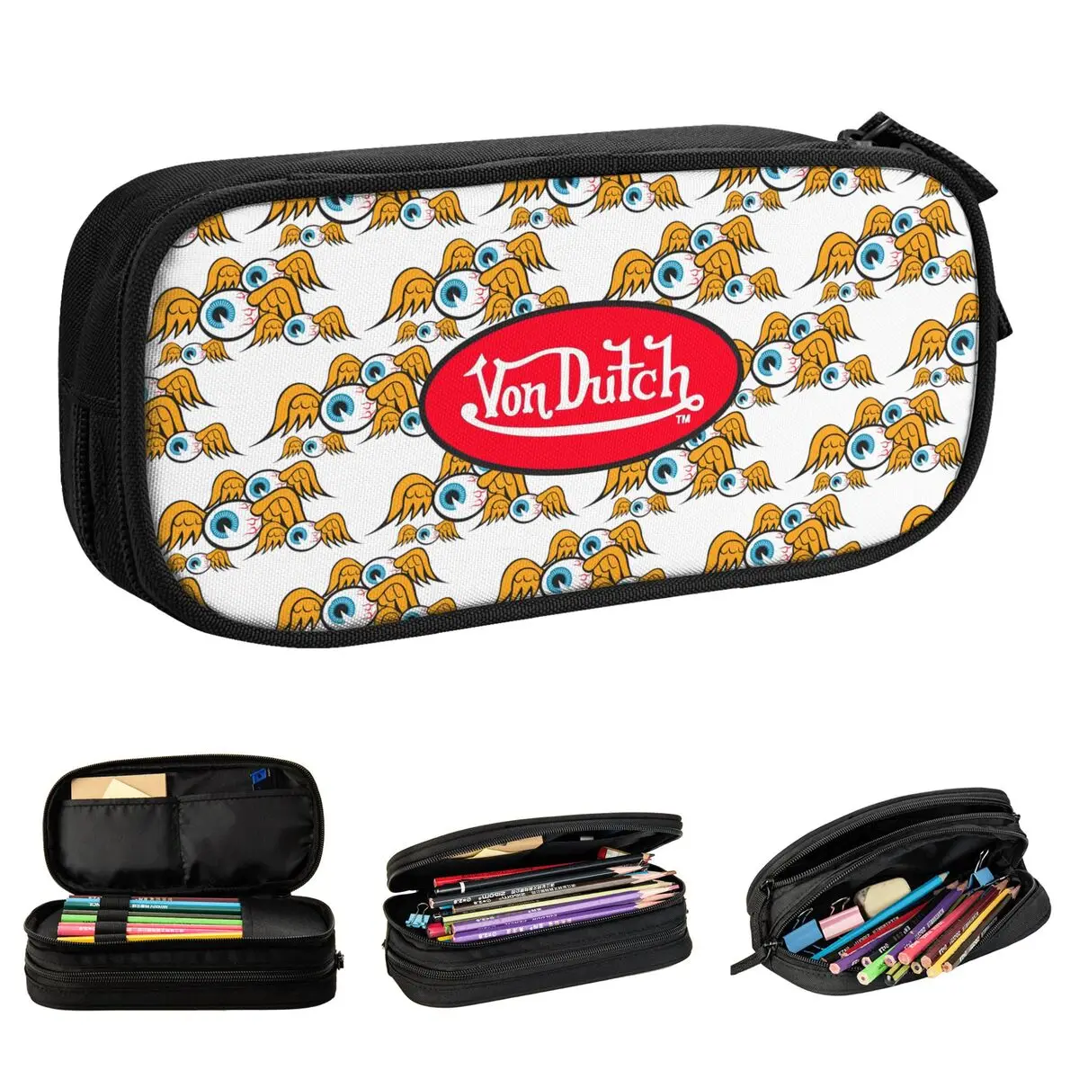 

Vons Fashion Dutchs Pencil Case Pencilcases Pen Holder for Student Big Capacity Bag Students School Cosmetic Stationery
