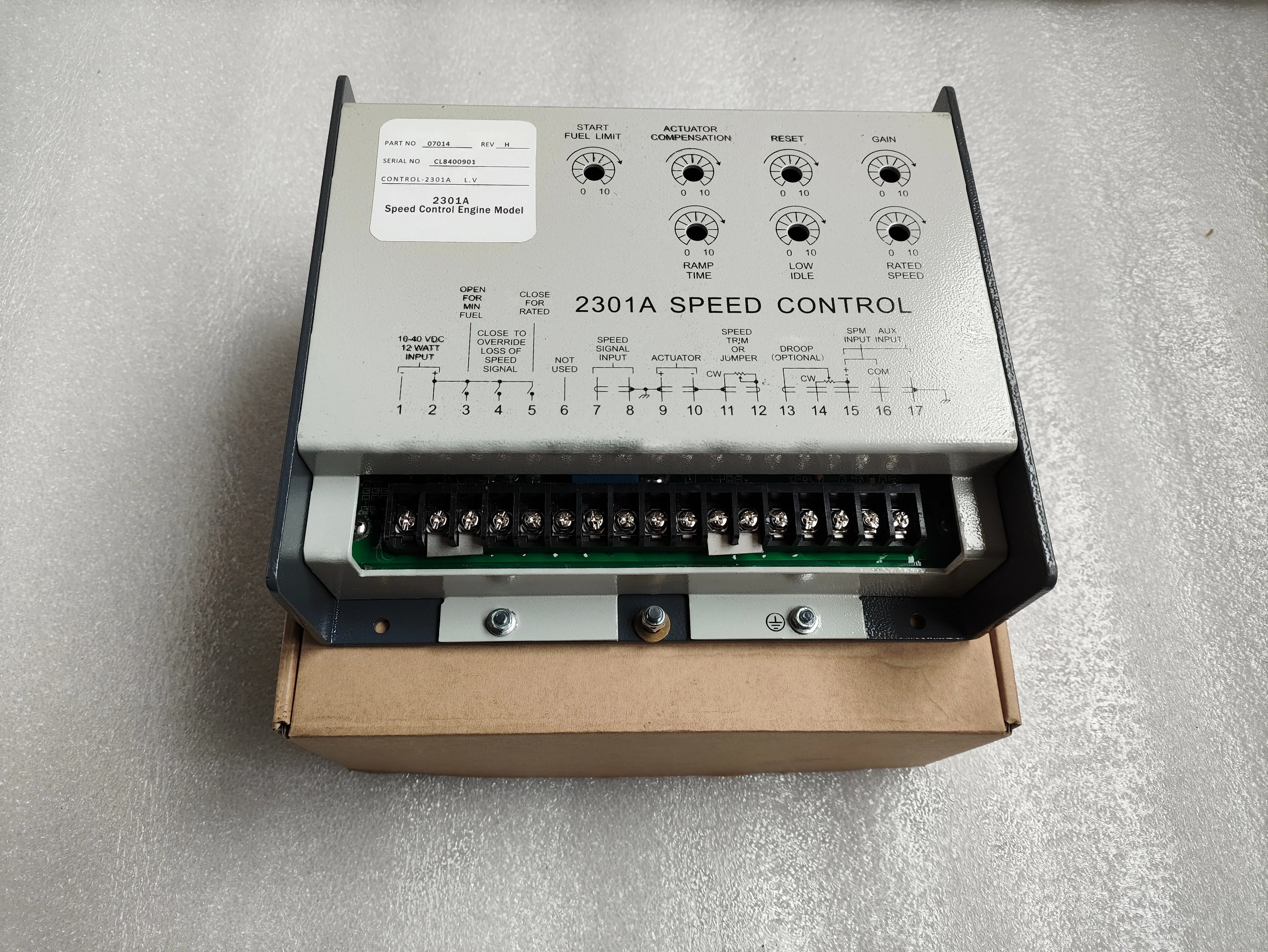 Gen-set generator Speed controller 2301A REPLACE woodward 2301A Speed Governor Control Panel 9907-014