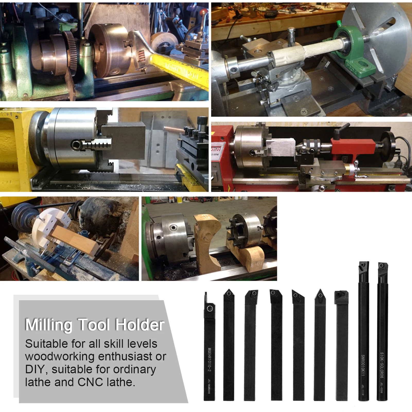 High Hardness Milling Tool Holder Quick Cutting Efficiency Lathe Arbor with Insert and Wrench