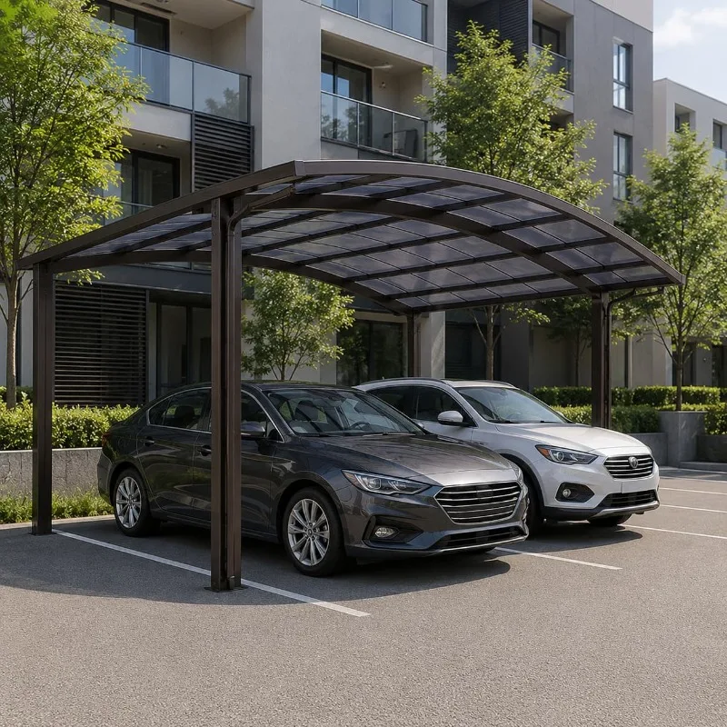 Carport for Outdoor Villa Garden Customized Heavy Duty Steel Frame Parking Canopy Shade Roof Open Yard Car Shelter