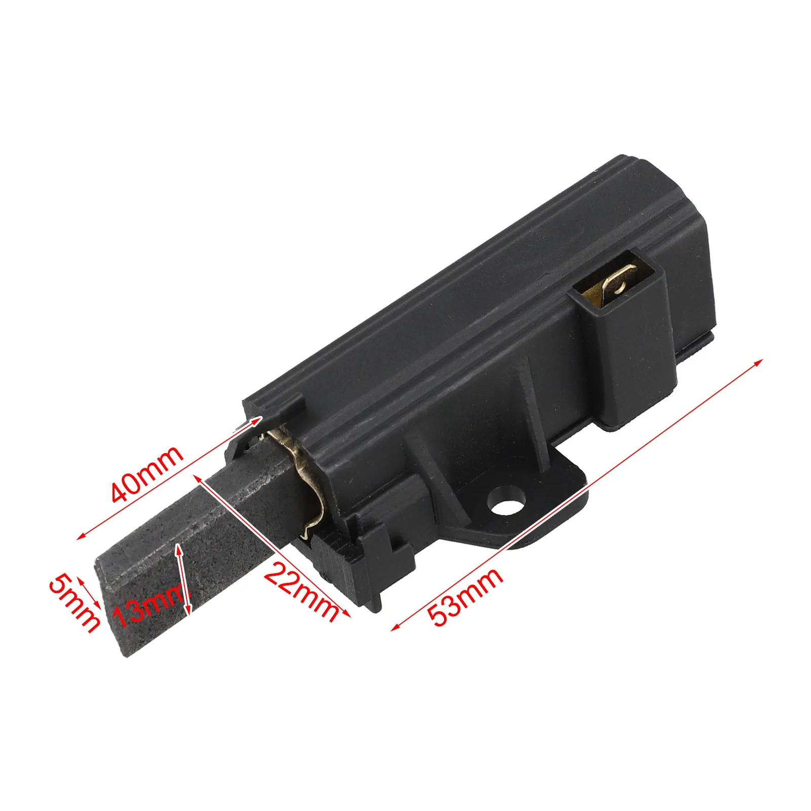 Carbon Brush Holder Assembly 5x13x35mm For Washing Machine Motor Model 4006020152 Metal Plastic Component Spare Parts