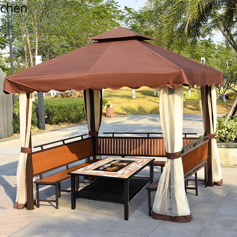 pavilion tent villa outdoor four-corner awning garden rooftop awning courtyard leisure pavilion
