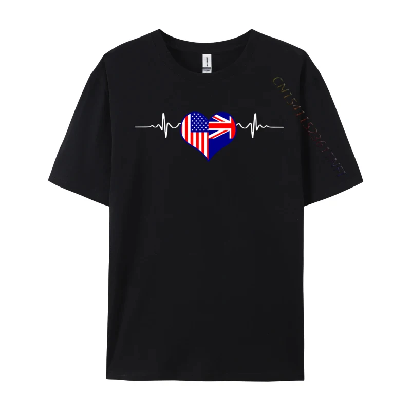 Dual Citizenship Australia Heartbeat American Citizen Pride Drums Heartbeat T Shirt Custom Adult T-Shirt Clothing Shirt Hot Sale