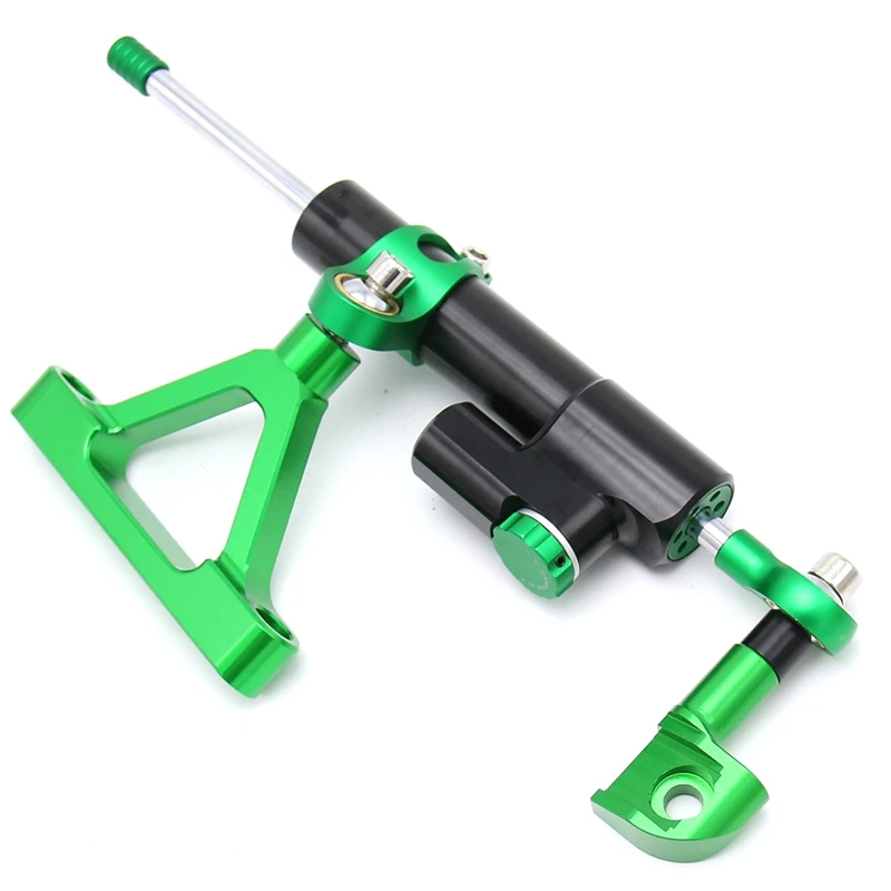 for Kawasaki Ninja ZX6R ZX-6R 2007-2008 Steering Damper Stabilizer with Bracket Set,