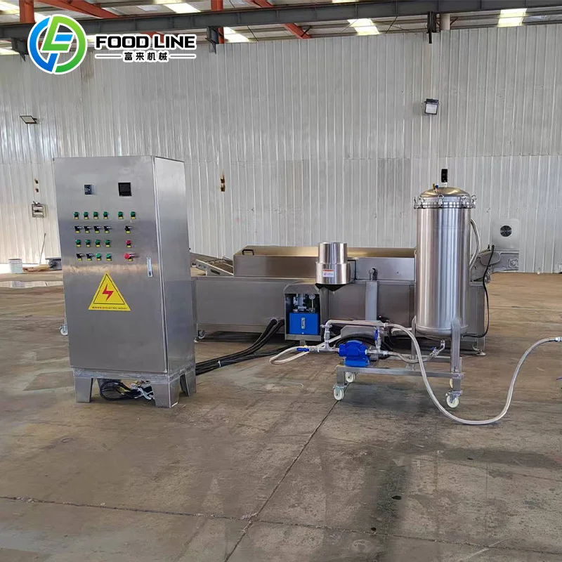 Commercial Large Continuous Fryer Commercial Multifunctional Stainless Steel Deep Fryer