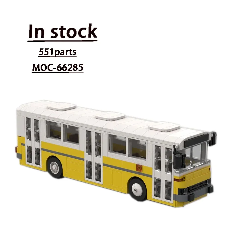 

MOC-66285 City Transport Bus Building Block Model• 551 Parts: MOC Creative Toys Kids Birthday Building Blocks Toy Gifts