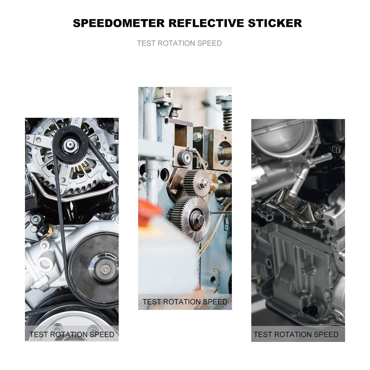 

12Pcs Reflective Stickers for Tachometer Self Adhesive Reflective Strip Paper High Adhesive Optical Tachometer Compatible