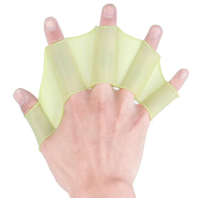 Silikon Schwimmen Flossen Flipper Männer Frauen Kind Schwimmen Pool Sport Professionelle Ausbildung Finger Hand Schwimmhäute Handschuhe Paddel Ausrüstung – Detail 7