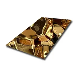 Colored Stamped Stainless Steel Decorative Water Ripples Corrugated Sheet for Ceiling Decoration Wall Panels