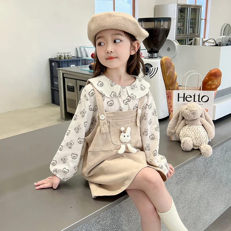 

Kids Clothing Sets For Girls Long Sleeve Teddy Bear Bunny Pockets Qrincess Clothing Sets Dresses For Girls Girl Clothes