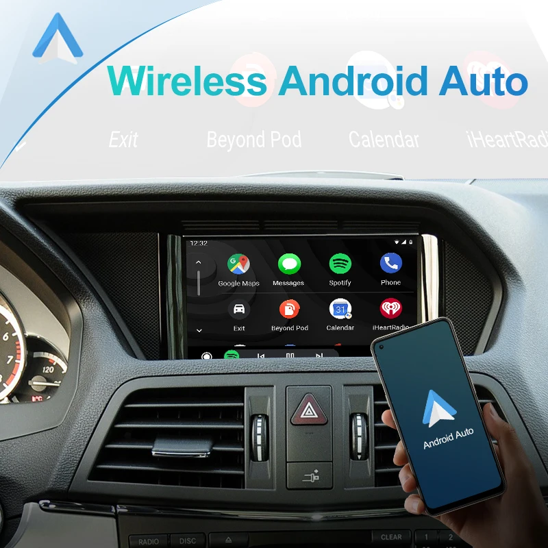 Беспроводной CarPlay для Mercedes Benz Duas Portas Classe E A207 W207 NTG4.5 Android Auto Поддержка сенсорного экрана