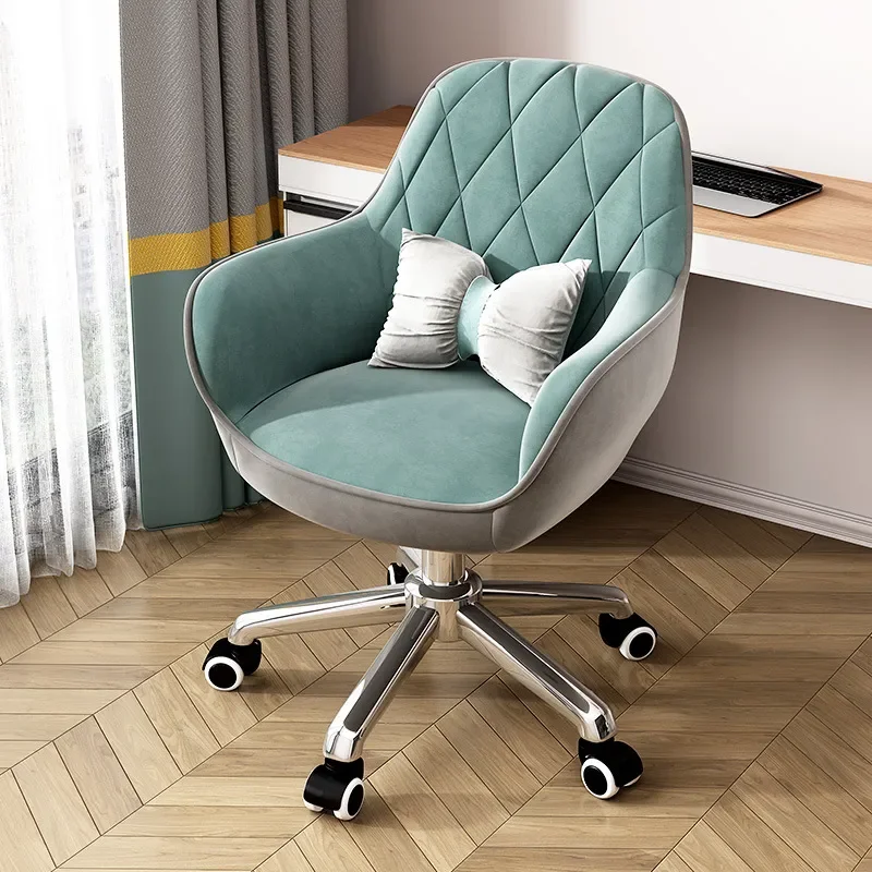 Fabric Adult Dining Leisure Computer Office Chair with Backrest for Coffee Shop Hotel Guest Reception Artist