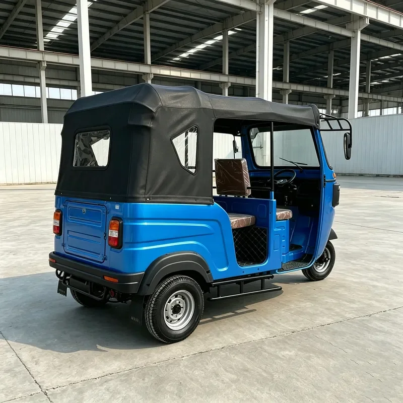 for Africa South East Asia Hot Selling Blue Three Wheeled Motorcycle Tuktuk Fuel Passenger Durable Wholesale Tuk Tuk