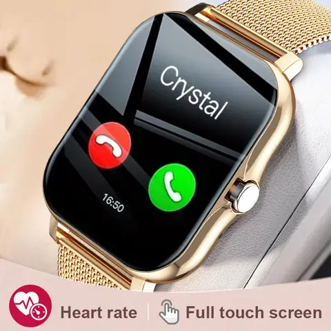 LAXASFIT 2025 스마트 시계 블루투스 토크 스포츠 피트니스 럭셔리 팔찌 심박수 혈압 숙녀 선물 남자 디지털 시계