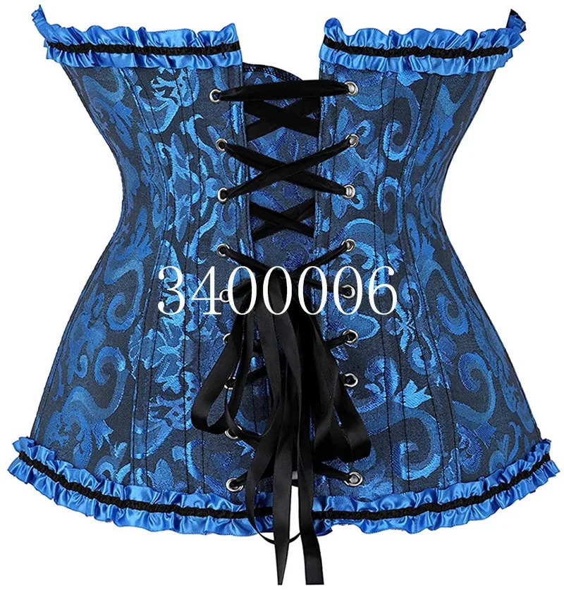 corsets bustiers floral lace tops for women plus size vintage sexy corsets gothic satin lingerie corselet overbust plus size