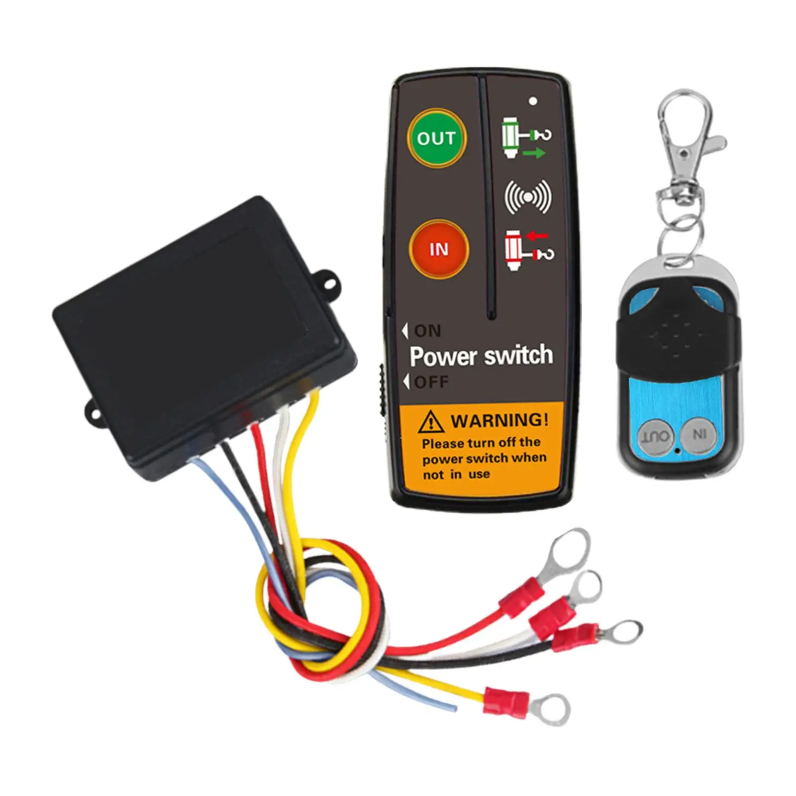 Wireless Winch Remote Control Kit Assembly Modification Heavy Duty Easily