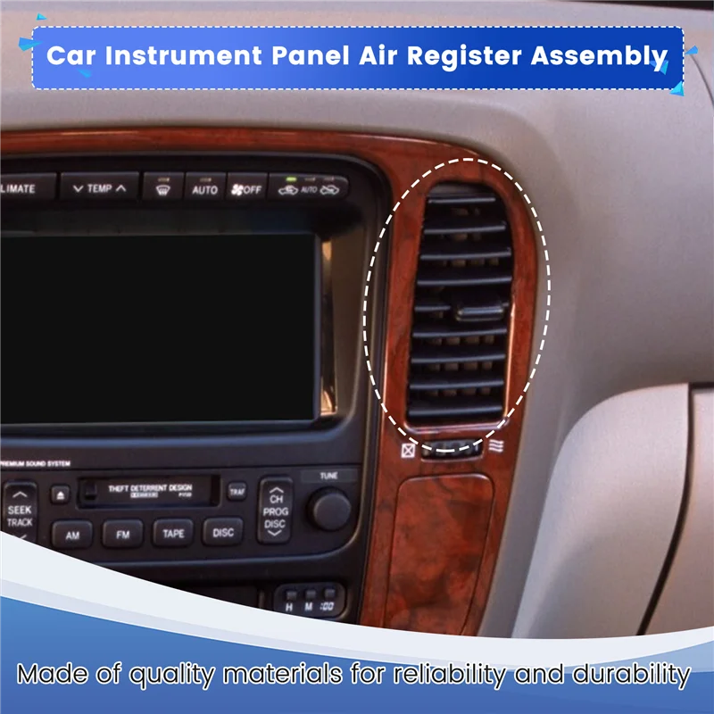 AY03-автомобильный регистра приборной панели 55670-60130 для Toyota Land Cruiser 1998-2007 Lexus LX470, розетка кондиционера на приборной панели
