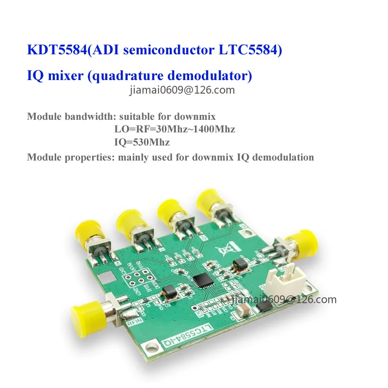 LTC5584 High Performance IQ Mixing Module Quadrature Demodulator Downmixer 30MHz To 1.4GHz