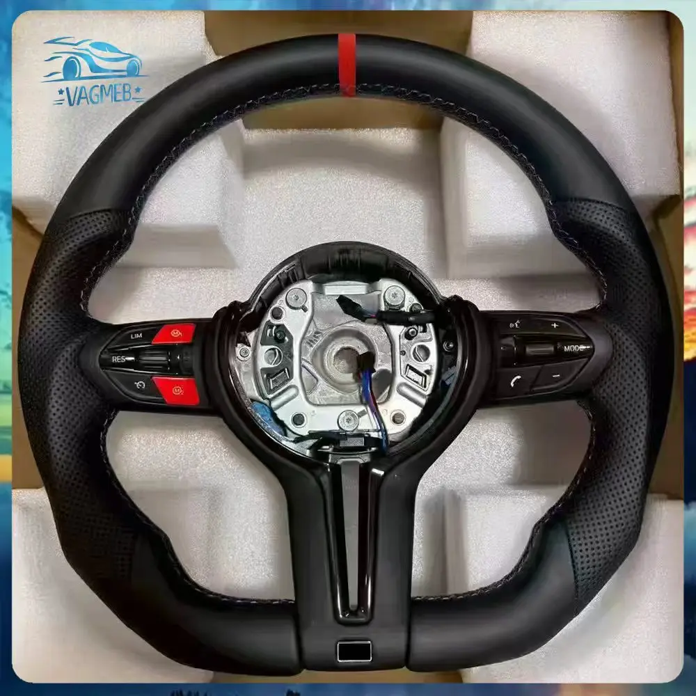 

For BMW M3 M4 M5 F01 F06 F10 F11 F12 F20 F21 F22 F25 F26 F30 F31 F32 F33 F34 F36 F80 F82 F90 Flat Bottom M Sport Steering Wheel