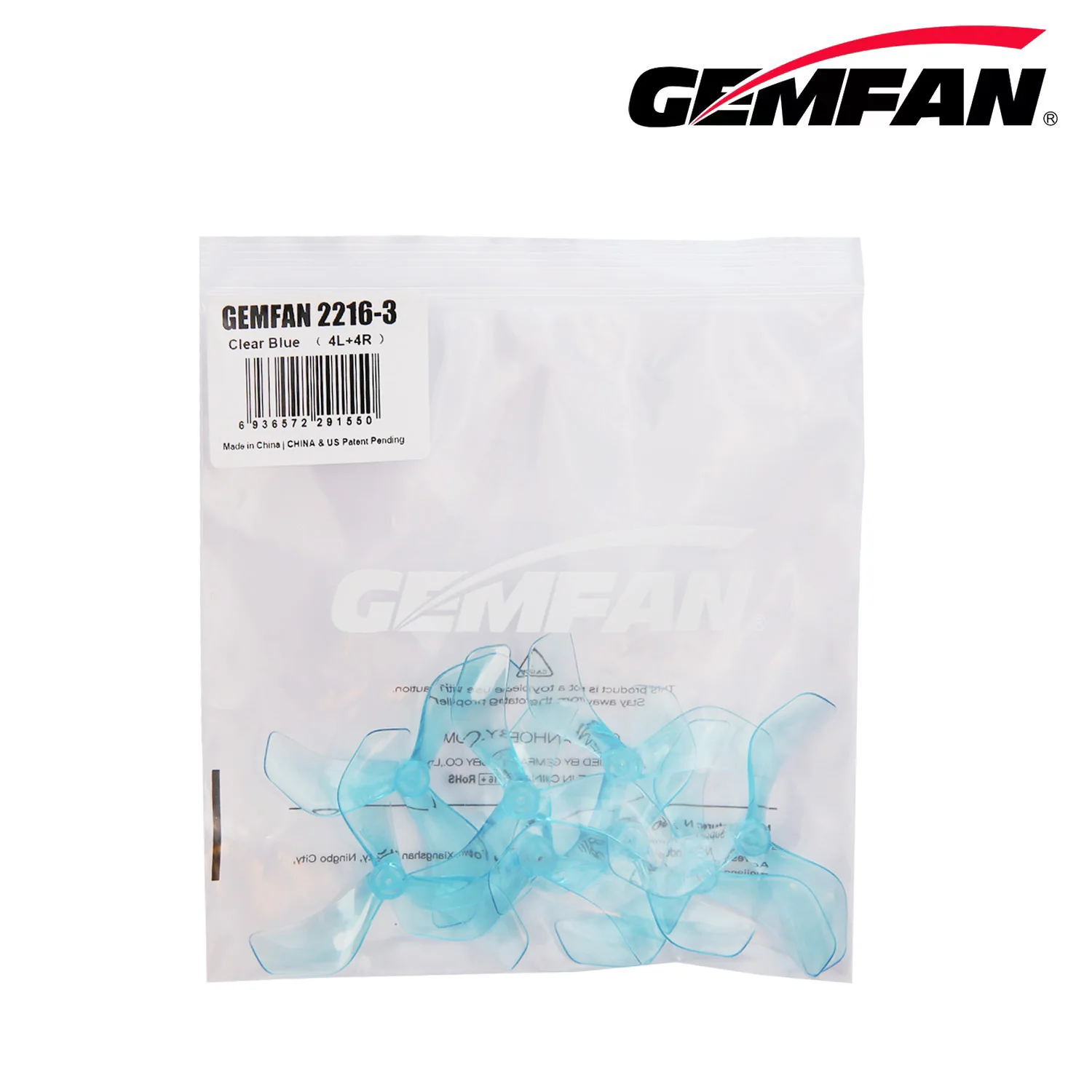 Gemfan 2216 3-Blade Propeller (4CW+4CCW) Designed for DJI O3/O4 Air Unit Extended Flying Times