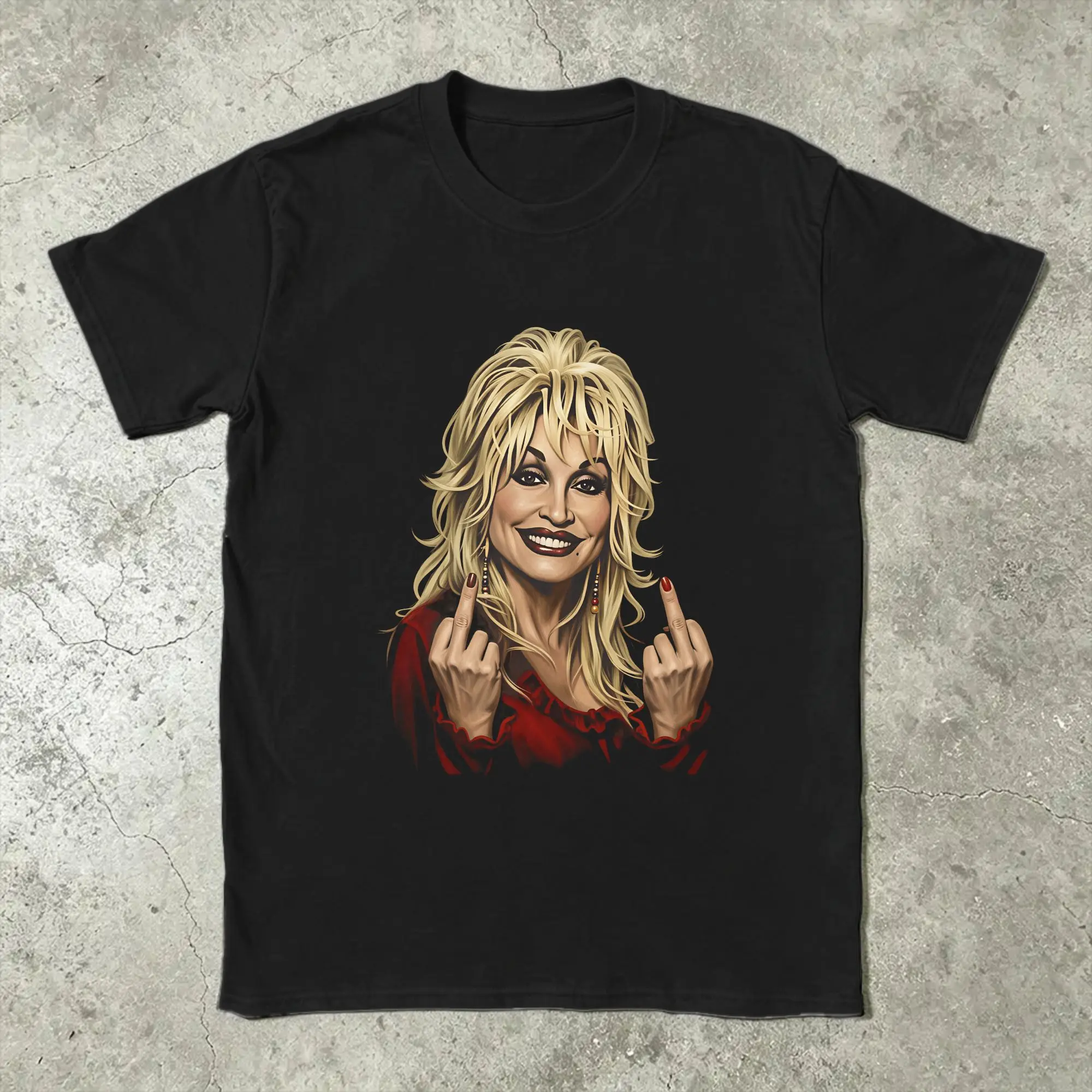 Dolly Parton Men T Shirt  Fashion Tees Short Sleeve Round Neck T-Shirt Cotton New Arrival Clothing