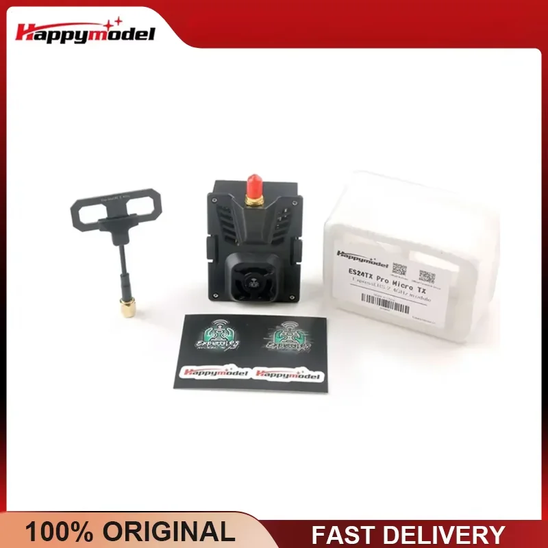 HappyModel New ES24TX Pro 1000mW 2.4G ExpressLRS ELRS Micro TX Module with Cooling Fan RGB LED Module for RC Airplane FPV Drone