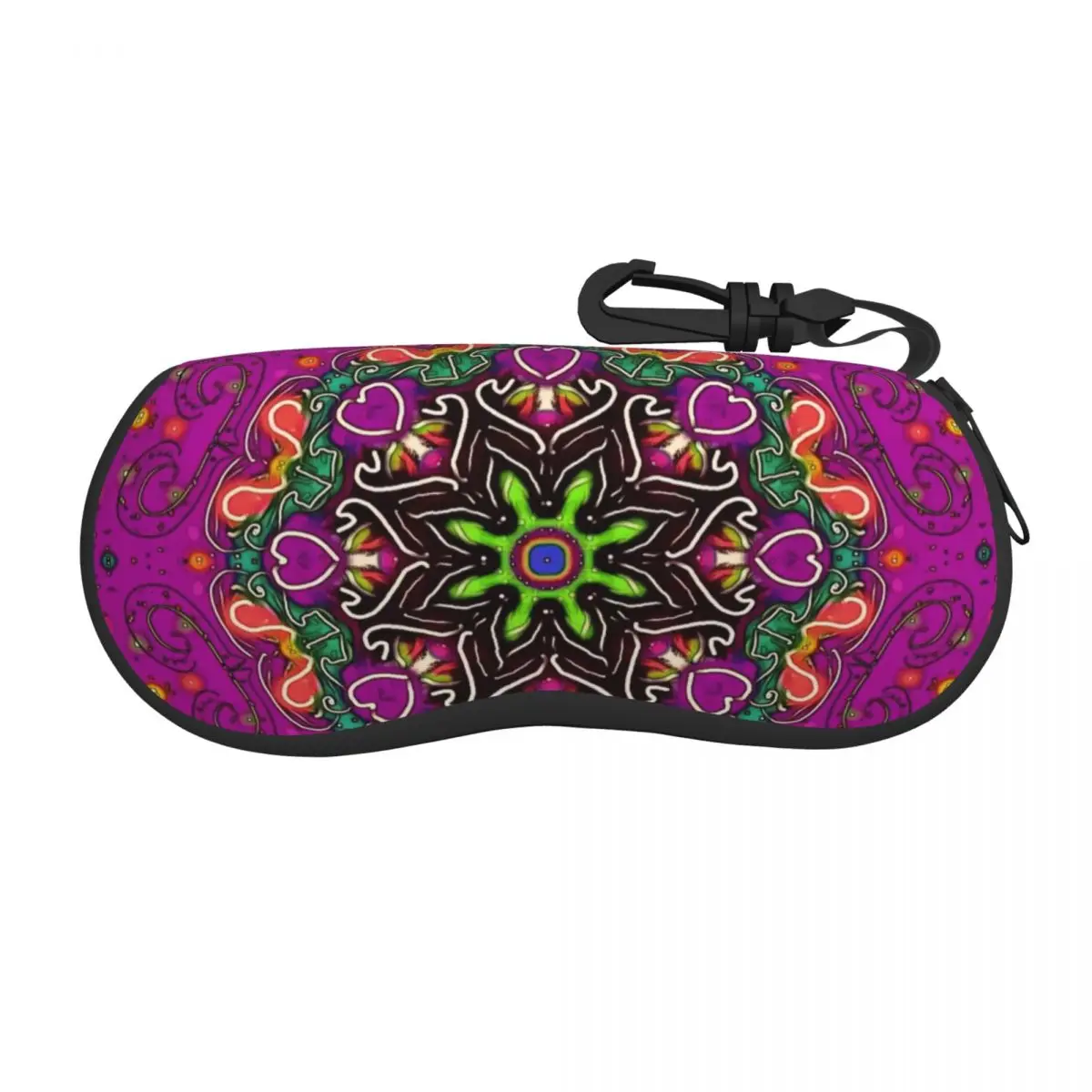 

Custom Mandala Flower Deanfun Colorful Shell Glasses Case Unisex Travel Eyeglasses Case Sunglasses Protector Box