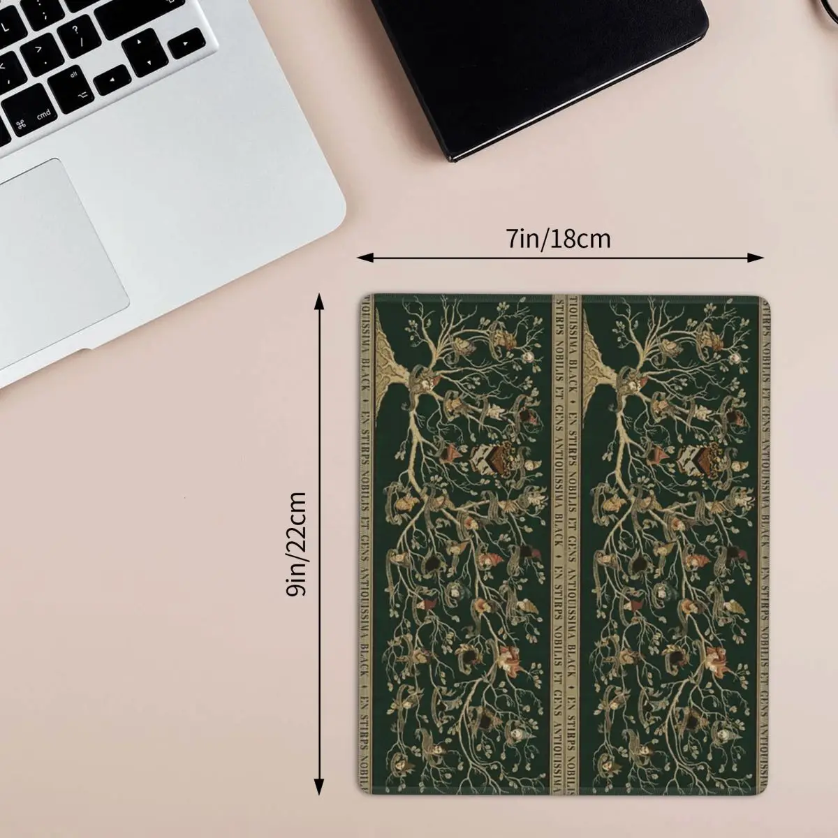 Noble House Of Black Family Tree Mouse Pad Computer Keyboard Mouse Mat Gamer PC Laptop Desk Mat Office Accessories