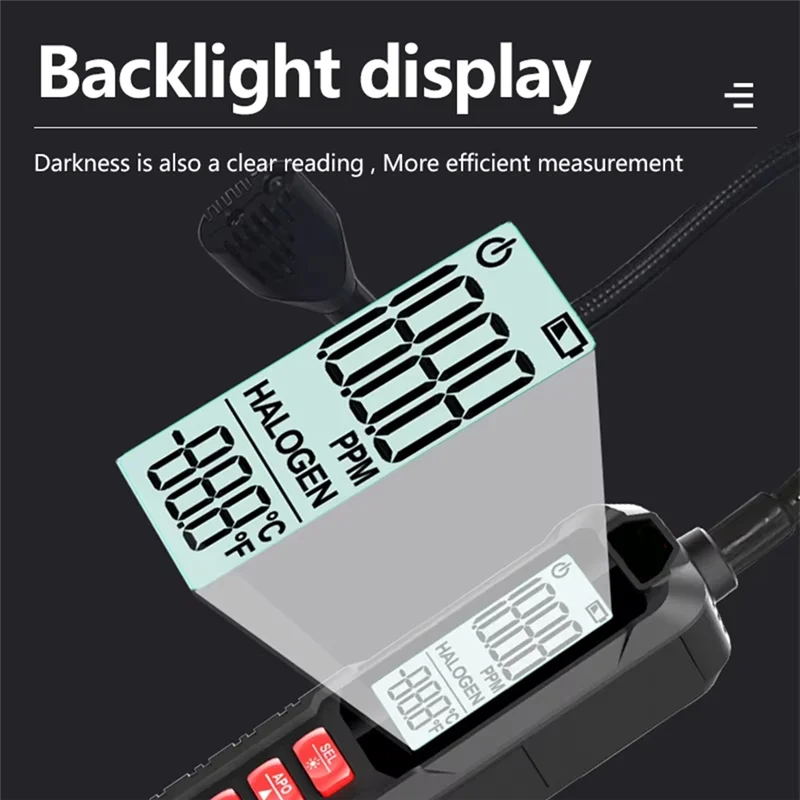 RALCA-R22 R410A R134A R1234YF Refrigerant Gas Leak Detector Freon Halogen HVAC Air Conditioner Tester