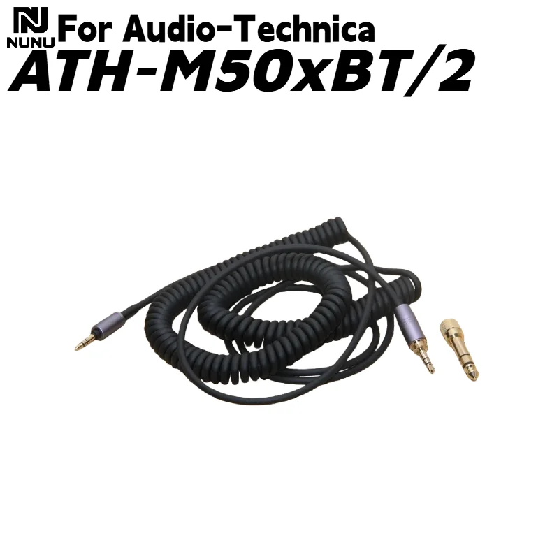 

3.5MM To 3.5MM With the 6.35mm Spring Relief Coiled Cable for Audio-Technica ATH-M50xBT2 M50xBT Headphones Cables Cords Wire