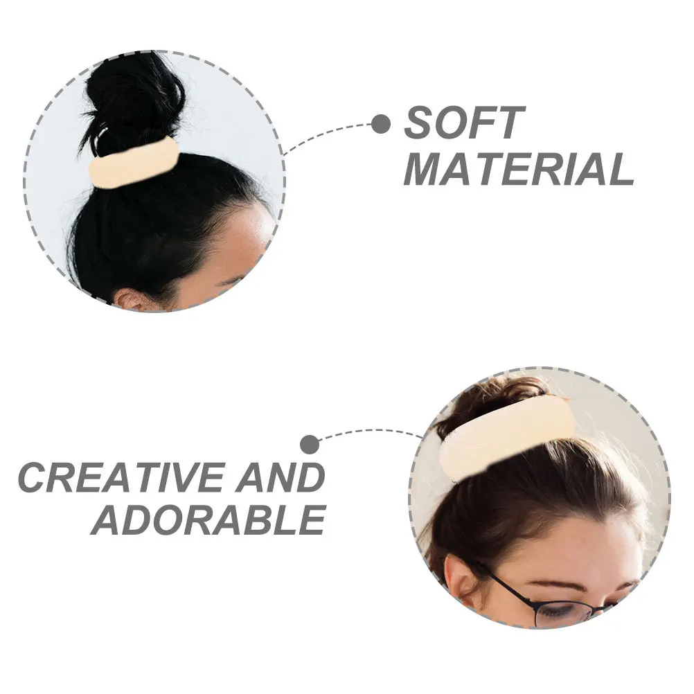 

1Set Donut Hair Bun Maker Soft Material Hair Ties U-Shaped Pins Versatile Hairstyle Party Wedding U-Shaped Pins