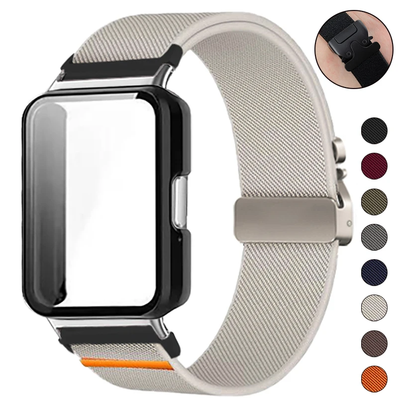 

Case +Strap For Samsung Galaxy Fit 3 SmartWatch Parachute Buckle Wristband For Samsung Galaxy Fit 3 Screen Protector Cover