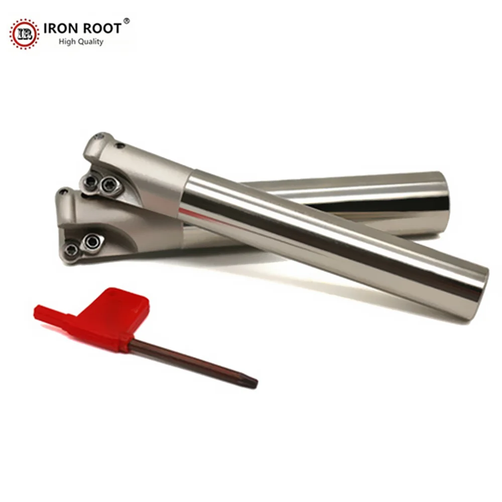 

IRONROOT EMR6R Держатель фрезы с круглым носом 25,26,32,2T RPMT1204 RDMW1204 Твердосплавная вставка Держатель фрезерного станка с ЧПУ