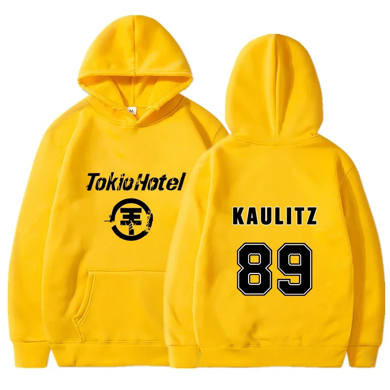 Rock Band Tokio Hotel Men's Hoodies Kaulitz Print Women Hoodie Hip Hop Harajuku Pullovers Unisex Oversized Weatshirts Clothing