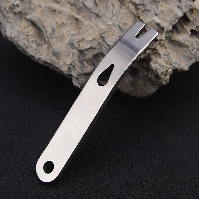 Outdoor Crank Crowbars Pry Bar Stainless Steel Multi-function Pocket EDC Mini Survival Tools Keychain Opener Scraper