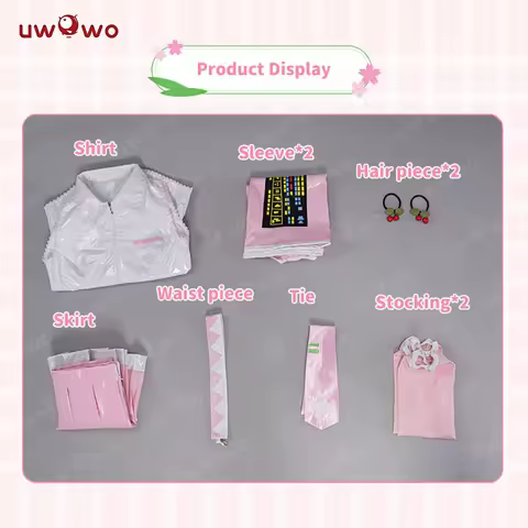 UWOWO Mikku Cosplay Mikku Costume Mikku Halloween Costume Cosplay Pink Halloween Carnival Outfit