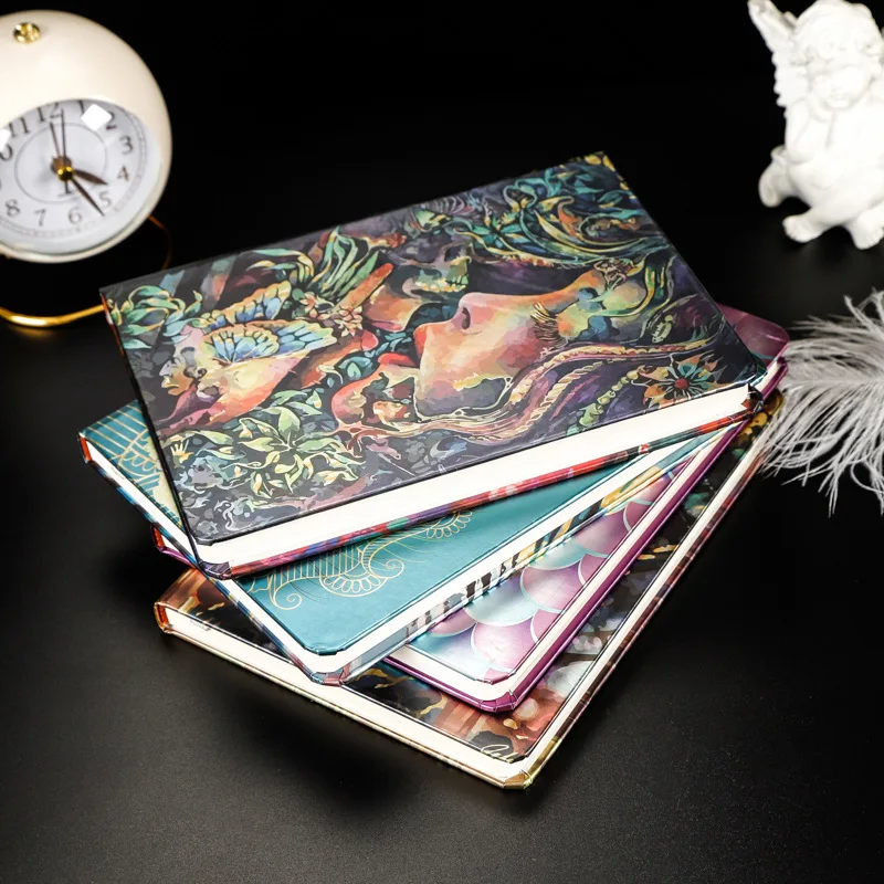 Kreative trendige Ölgemälde Abdeckung Hard Shell Hardcover Notebook Student Ins Notebook Explosive Tagebuch