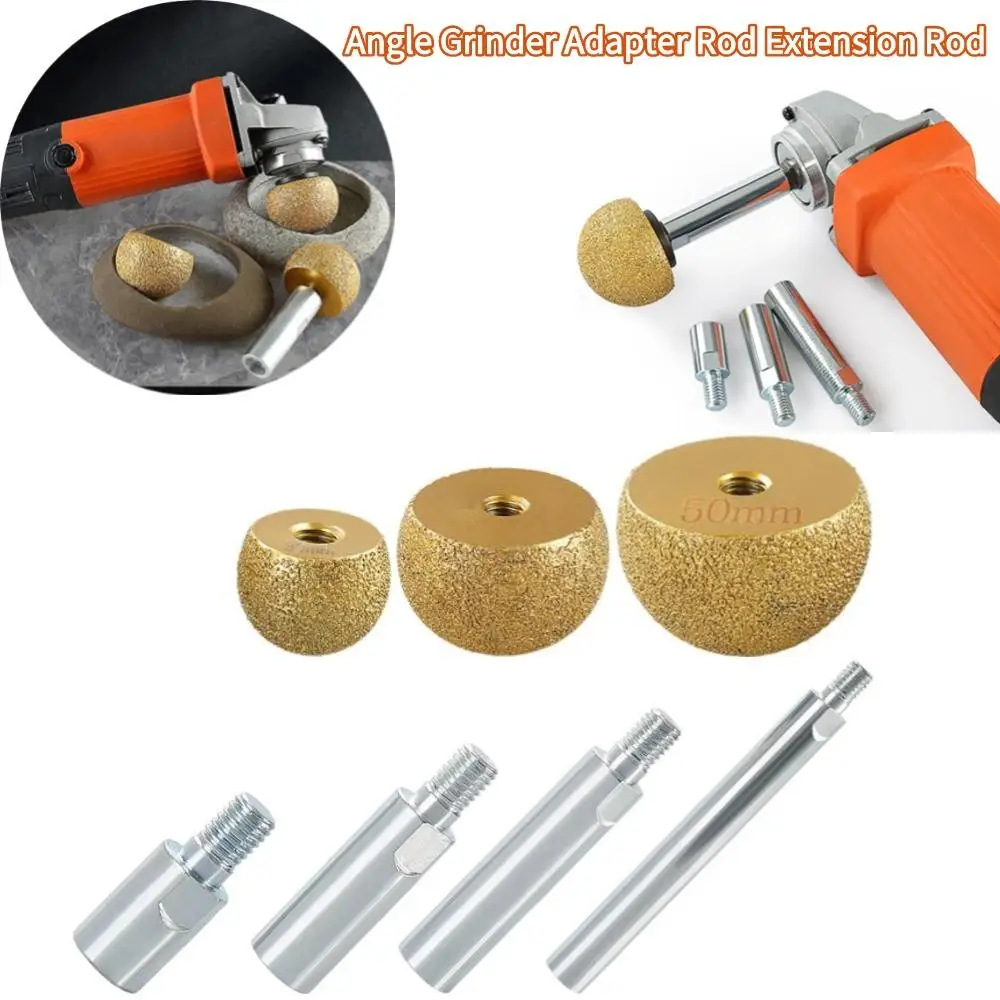 Angle Grinder Adapter Rod Extension Rod M10 Adapters Rod For Model 100 125 Angle Grinders Polisher Mushroom Head Grinding Tool