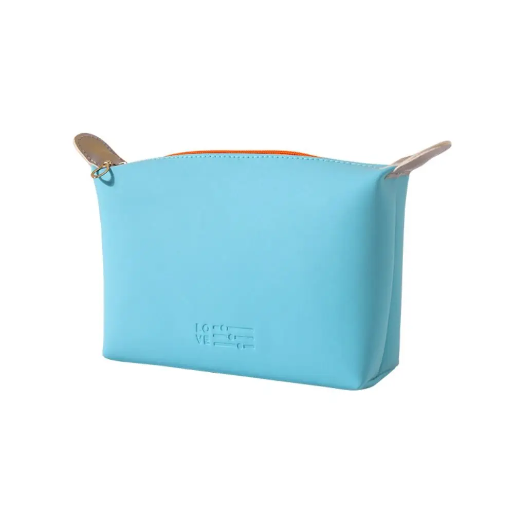 

Casual Handbag PU Cosmetic Bag Large Capacity Waterproof Toiletry Bag Moisture-proof Zipper Makeup Bag Travel Organizer
