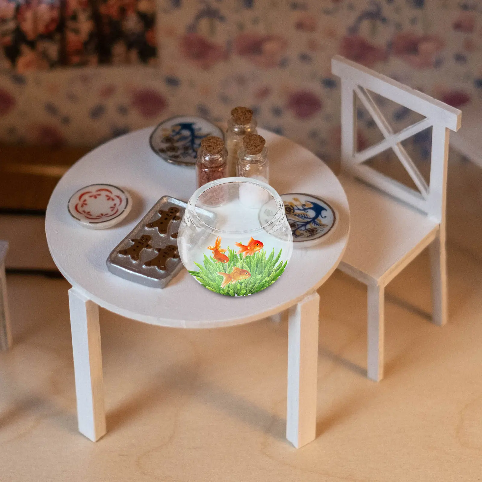 

Набор из 6 миниатюрных стеклянных аквариумов для декора: мини-аквариумы для украшения миниатюрных домиков, микроландшафтов, DIY-сцен, крошечные аквариумные украшения