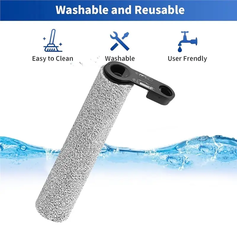 فرشاة دوارة مفرغة لشاومي Mijia 3 Max / 3 Pro / 2 / Shunzao M20 قطع غيار منظف الأرضيات فرشاة دوارة ناعمة