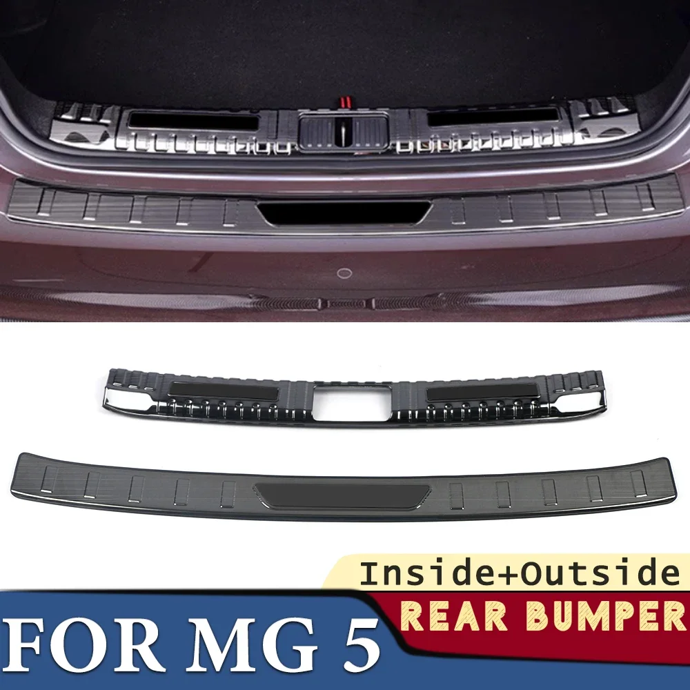 

Trunk Bumper for MG5 2020-2024 Car Accessories Stainless Rear Fender Protector Sill Cover Sticker Decoration