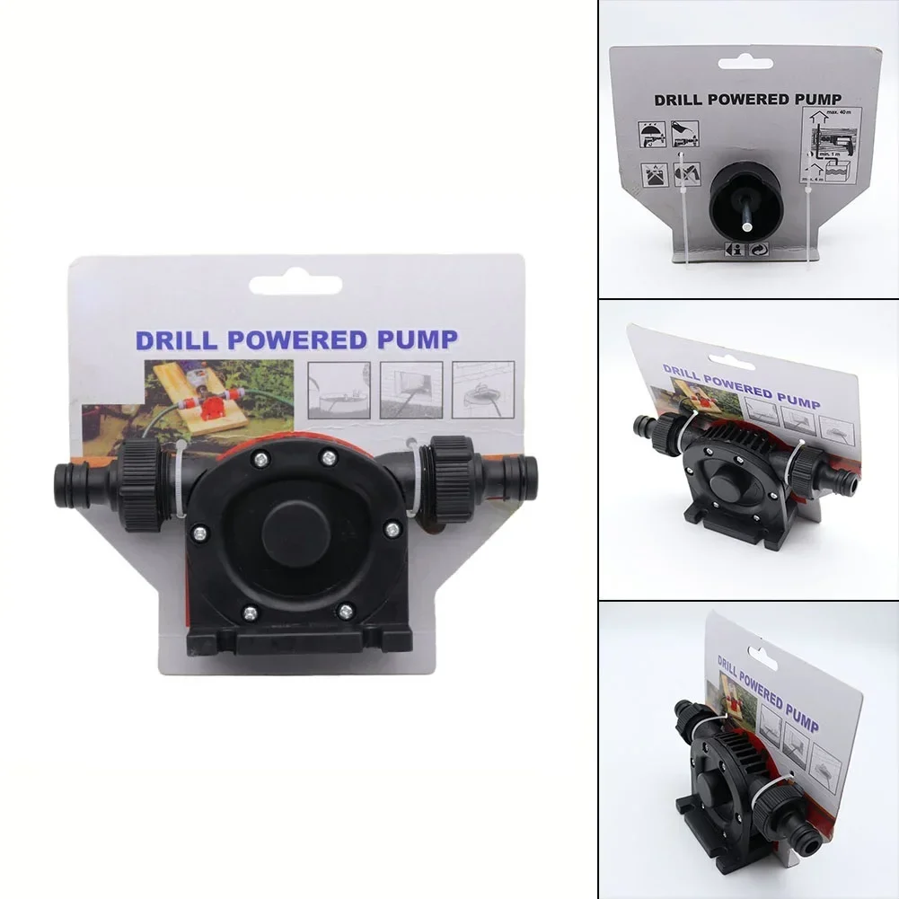 Drill Powered Pump Outdoor 1 Pcs 10.8*8*7.7cm Cleaning Tools Compact And Lightweight Nickel Plated Iron Portable